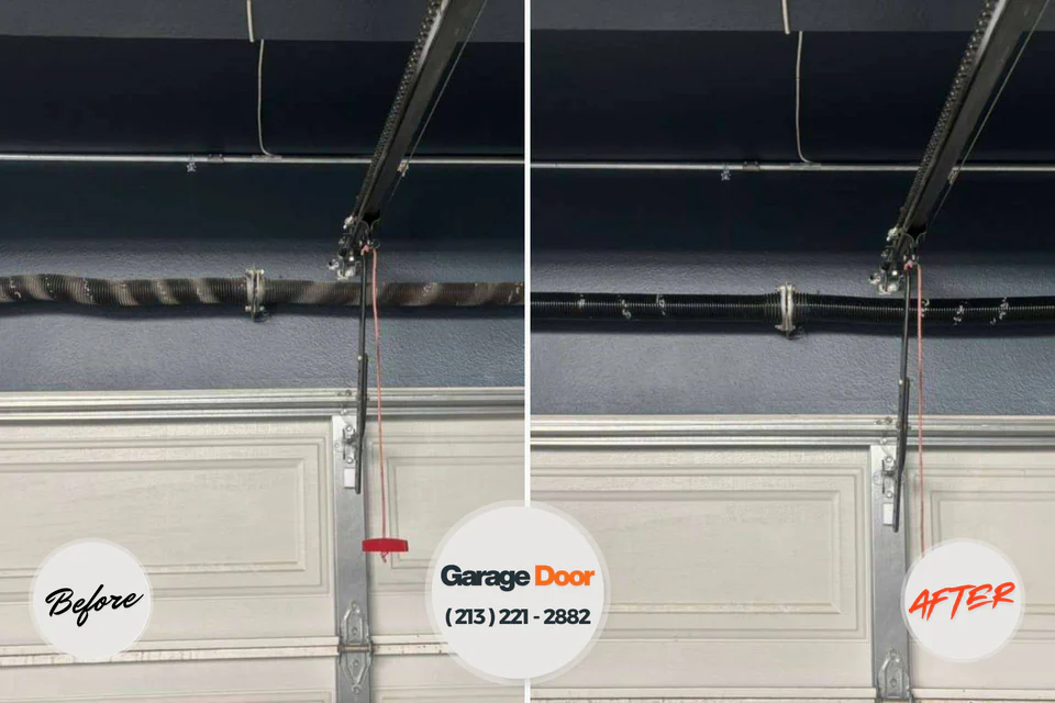 Before and after: garage door repair McGaheysville, VA